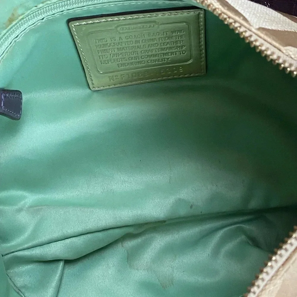 Coach Poppy Pop C CPLIQUE GROOVY SHOULDER BAG F15309 Multicolor Canvas/Leather